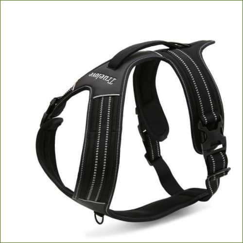 Harnais Rottweiler - Double attache et robuste - modèle FOREST - Noir / L(70-95cm)-PEPERE SHOP