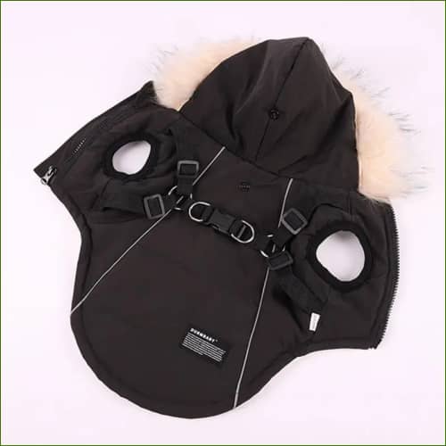 Manteau Imperméable À Capuche Avec Harnais Pour Chien Impermeable