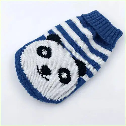 Pulls Chihuahua Stylés Et Design Avec Col Roulé Bleu Panda / Xs