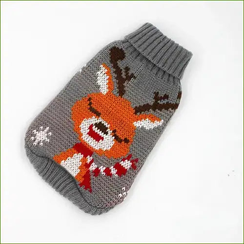 Pulls Chihuahua Stylés Et Design Avec Col Roulé Gris Orange / Xs