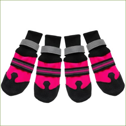 Chaussures canines Imperméables Et Antidérapantes Pour Chien Rose / Xl