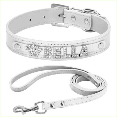 Collier Mini Chic Et Cosy Avec Personnalisation Par Lettre En Strass Blanc / M