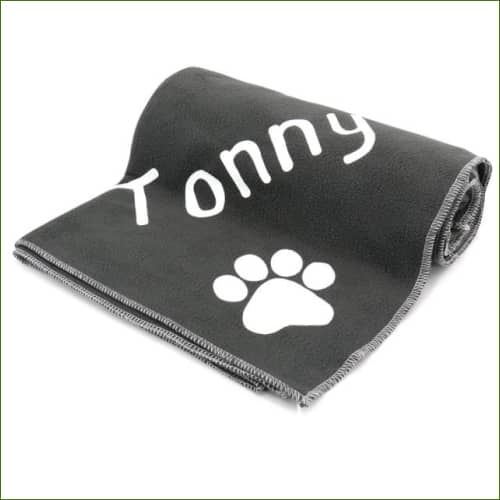 Couverture Personnalisé Pour Chien Douillette Gris / 100X70Cm