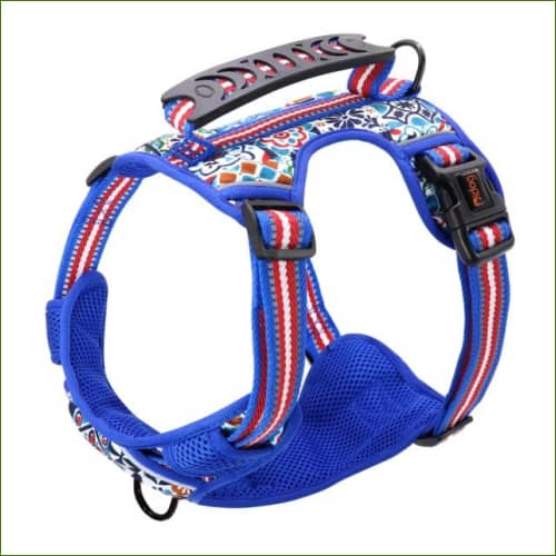 Harnais pour chiens avec poignée MIDOG Bleu / S