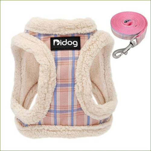 Harnais rembourré pour chihuahua avec sa laisse assortie - Rose / XS-PEPERE SHOP