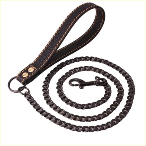 Laisse En Chaine Pour animaux Noir / 11.5Mmx125Cm