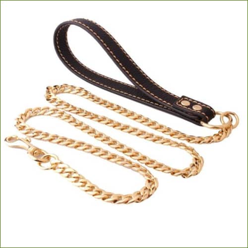 Laisse En Chaine Pour molosse Or / 11.5Mmx125Cm
