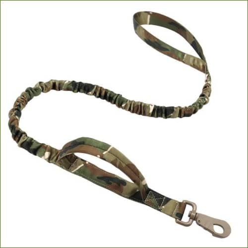 Laisse Militaire Avec Poignée Et Mousqueton 360 Camouflage