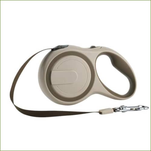 longe Pour Bouledogue Rétractable Kaki / 5M