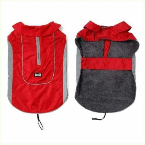 Manteau moyenne et grande taille pour chien rouge / XS