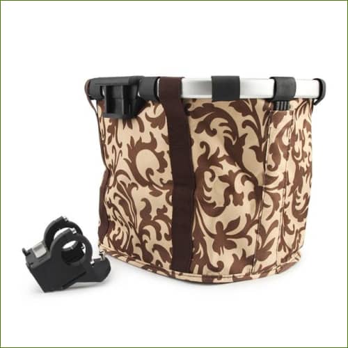 Panier De Vélo Pour Chien Avec Design Coloré Marron