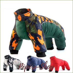 Anorak imperméable coupe intégrale pour chien/