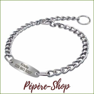 Collier personnalisé en chaîne style molosse