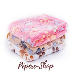Couverture chaude décoration pattes de chiens - -PEPERE SHOP