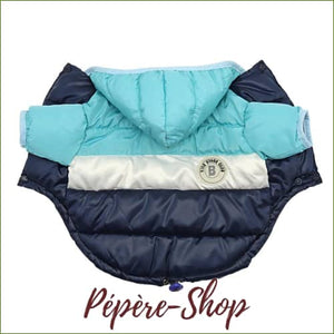 Doudoune coupe deux pattes avec capuche pour chiens/