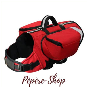 Harnais avec poche pour chien réfléchissant