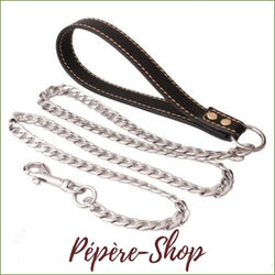 Laisse En Chaine Pour Chien Solide Et Design Argent / 11.5Mmx125Cm