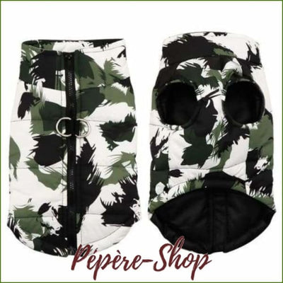 Manteau original , motif coloré pour grand chien - Noir / 3XL-PEPERE SHOP
