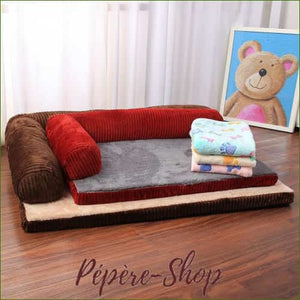 Matelas mousse pour chien - déhoussable - avec traversin - - 