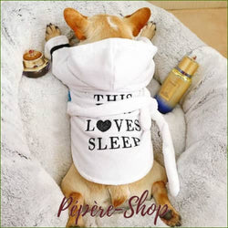 Pyjama Pour Bouledogue Français Doux Et Design Blanc / Xl